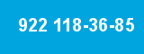 922 118-36-85 922 118-36-85